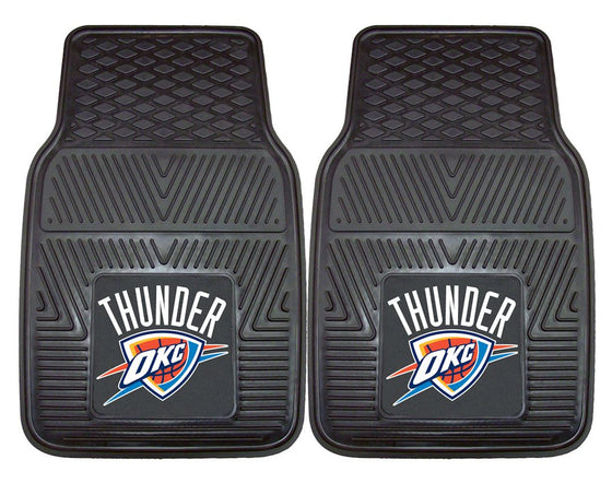 Oklahoma City Thunder Heavy Duty 2-Piece Vinyl Car Mats (CDG)