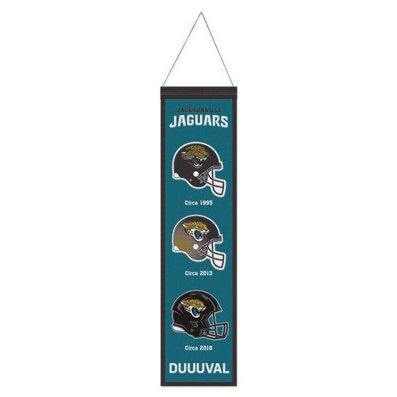 Jacksonville Jaguars Wool Banner 8" x 32"