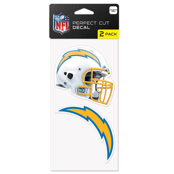 Los Angeles Chargers Decal 4x4 Perfect Cut Set of 2