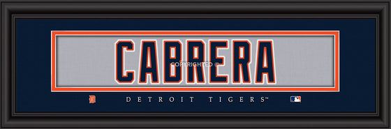 Detroit Tigers Miguel Cabrera Print - Signature 8"x24" (CDG)