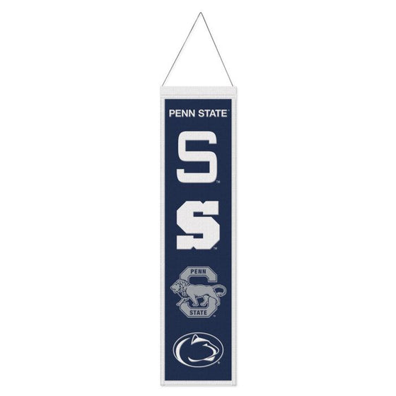 Penn State Nittany Lions /College Vault Evolution Wool Banner 8" x 32"