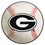 Georgia Bulldogs Baseball Rug - 27in. Diameter