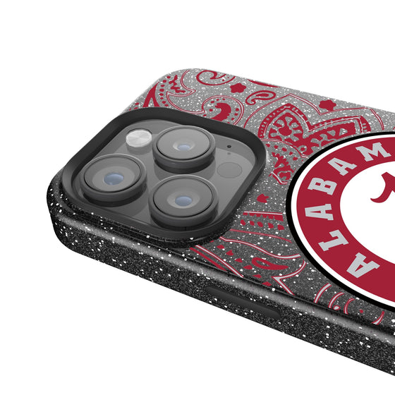 Alabama Crimson Tide Paisley Bling Phone Case-2