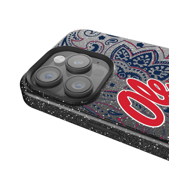 Mississippi Ole Miss Rebels Paisley Bling Phone Case-2