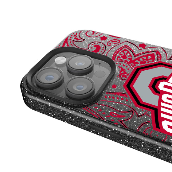 Ohio State Buckeyes Paisley Bling Phone Case-2