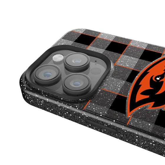 Oregon State Beavers Plaid Bling Phone Case-2