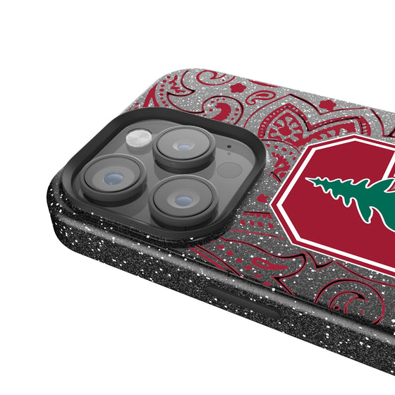 Stanford Cardinal Paisley Bling Phone Case-2