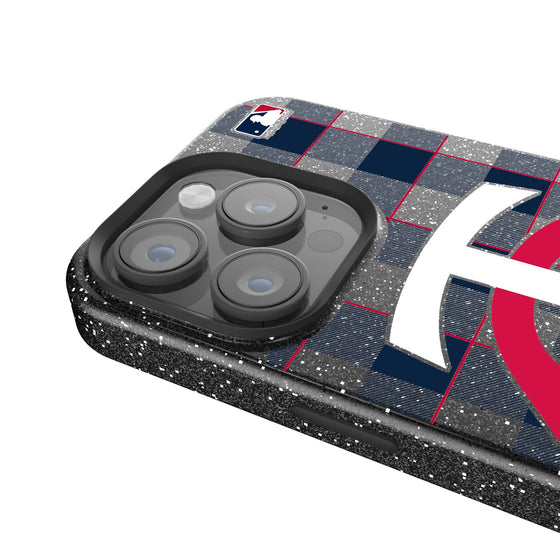 Minnesota Twins Plaid Bling Phone Case-2