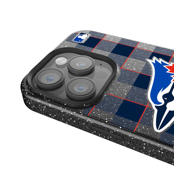 Toronto Blue Jays Plaid Bling Phone Case-2