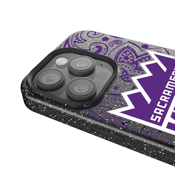 Sacramento Kings Paisley Bling Phone Case-2