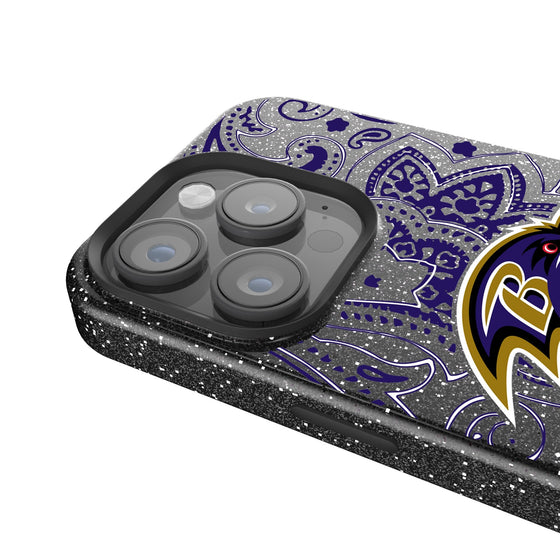 Baltimore Ravens Paisley Bling Phone Case-2