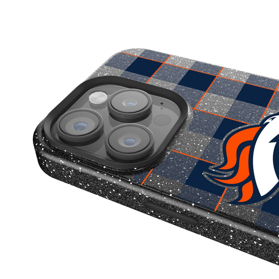 Denver Broncos Plaid Bling Phone Case-2