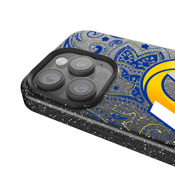 Los Angeles Rams Paisley Bling Phone Case-2