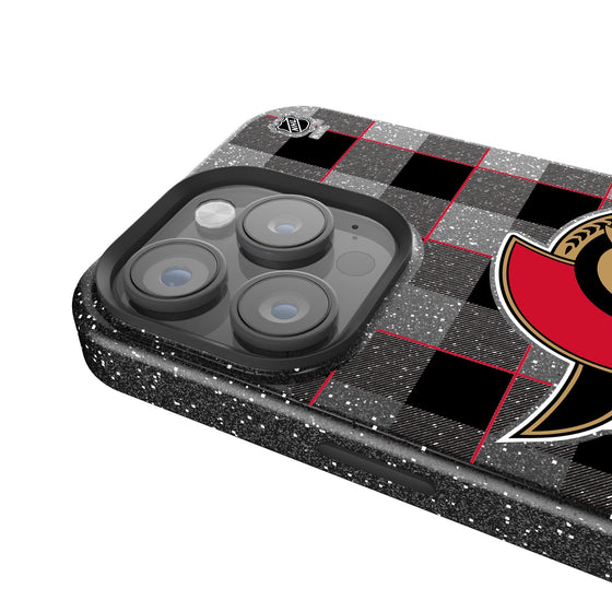 Ottawa Senators Plaid Bling Phone Case-3