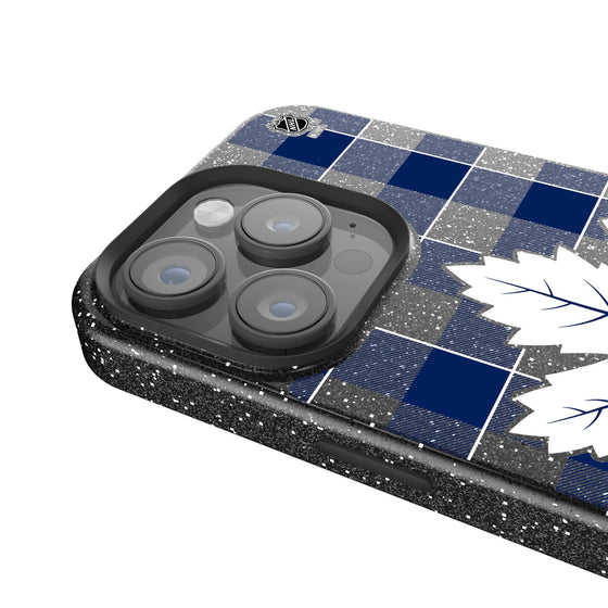 Toronto Maple Leafs Plaid Bling Phone Case-3