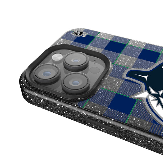 Vancouver Canucks Plaid Bling Phone Case-3