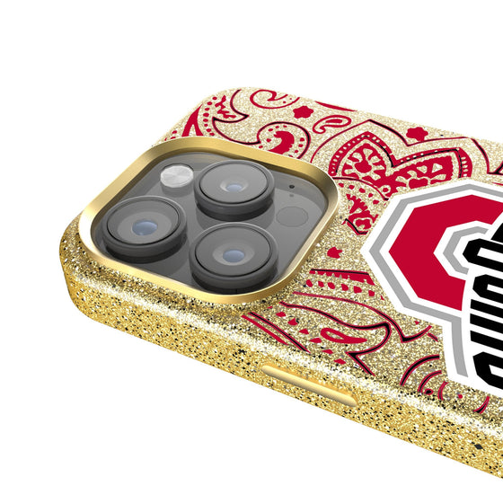 Ohio State Buckeyes Paisley Bling Phone Case-2