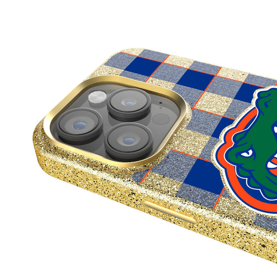 Florida Gators Plaid Bling Phone Case-2