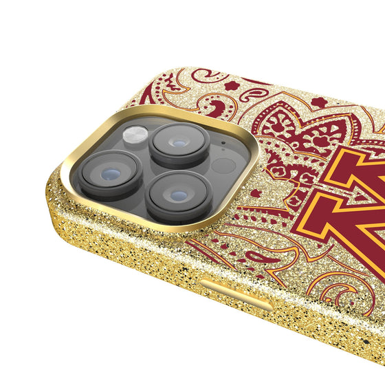 Minnesota Golden Gophers Paisley Bling Phone Case-2