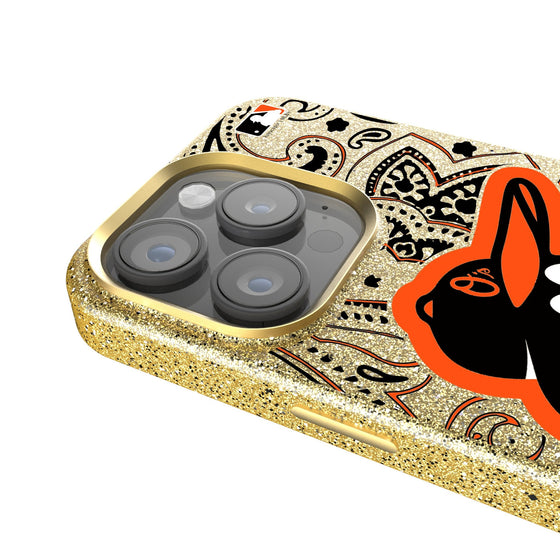 Baltimore Orioles Paisley Bling Phone Case-2