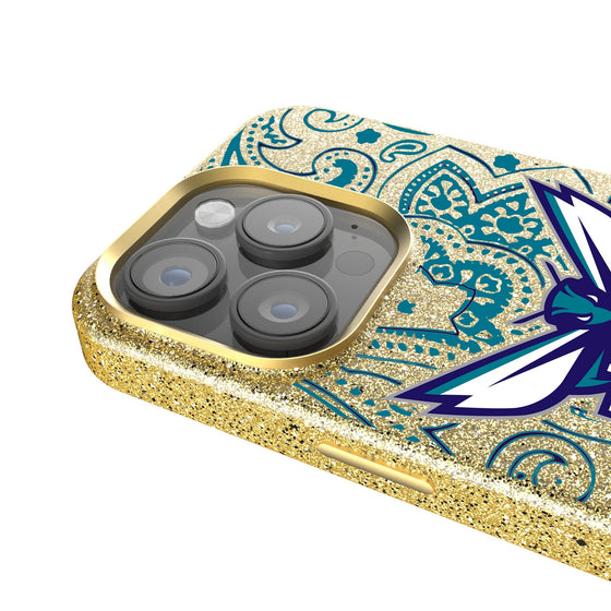 Charlotte Hornets Paisley Bling Phone Case-2