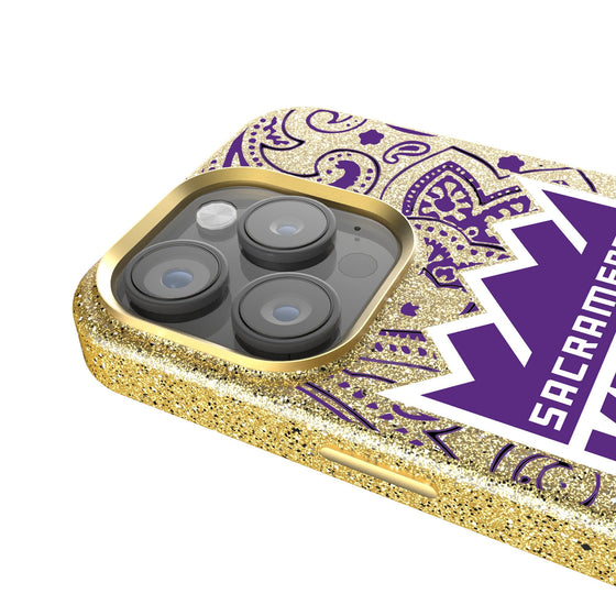 Sacramento Kings Paisley Bling Phone Case-2