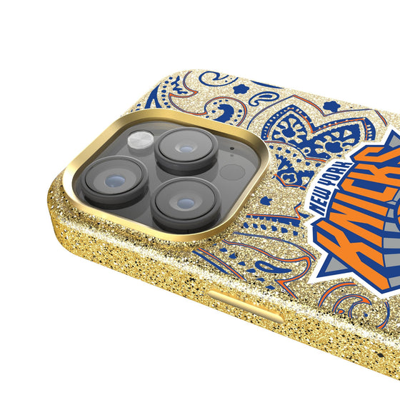 New York Knicks Paisley Bling Phone Case-2