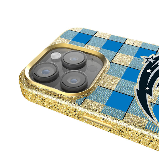 Orlando Magic Plaid Bling Phone Case-2