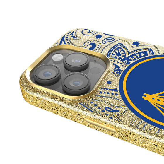 Golden State Warriors Paisley Bling Phone Case-2