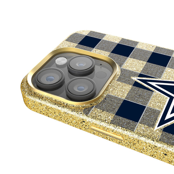 Dallas Cowboys Plaid Bling Phone Case-2