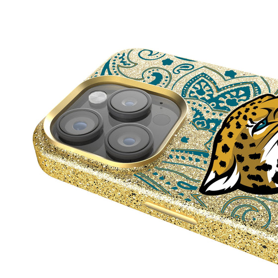 Jacksonville Jaguars Paisley Bling Phone Case-2