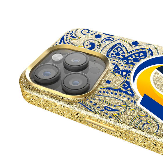 Los Angeles Rams Paisley Bling Phone Case-2