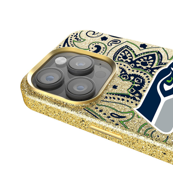 Seattle Seahawks Paisley Bling Phone Case-2