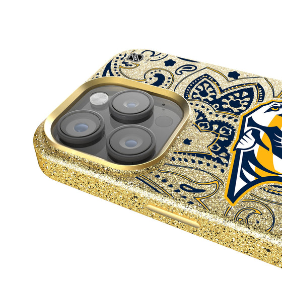 Nashville Predators Paisley Bling Phone Case-3