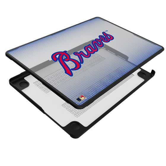 Atlanta Braves Home 2012 - Cooperstown Collection Linen Laptop Case-3