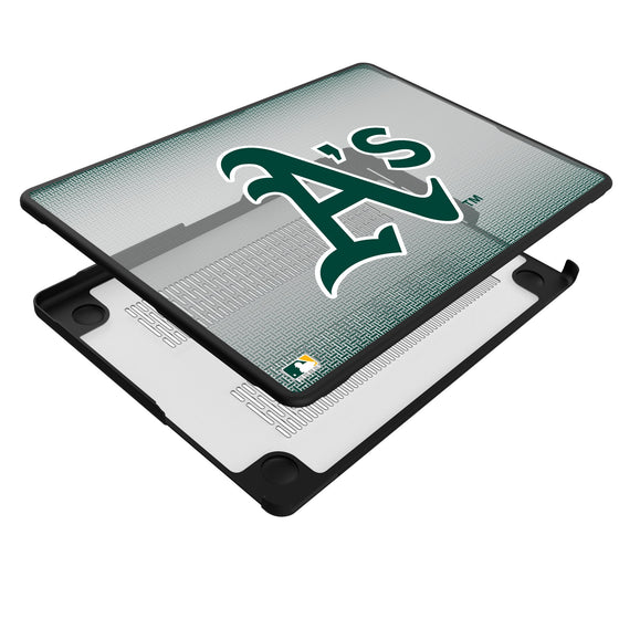 Oakland Athletics Linen Laptop Case-3