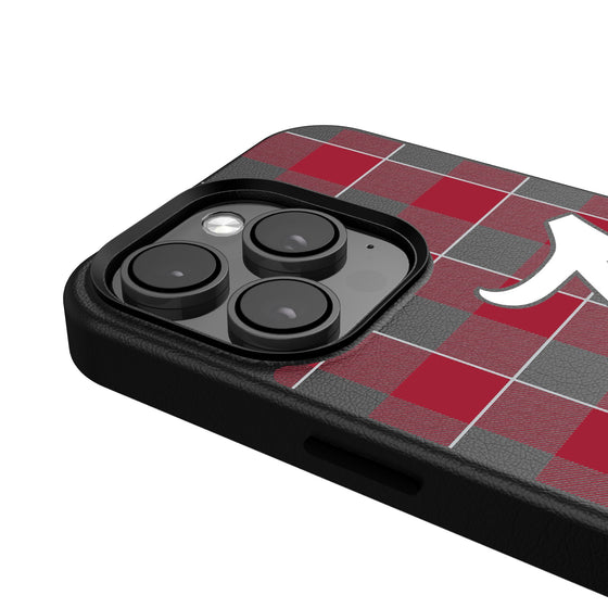 Alabama Crimson Tide Plaid Magnetic Phone Case-4