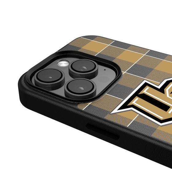 Central Florida Golden Knights Plaid Magnetic Phone Case-4