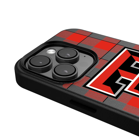 Texas Tech Red Raiders Plaid Magnetic Phone Case-4