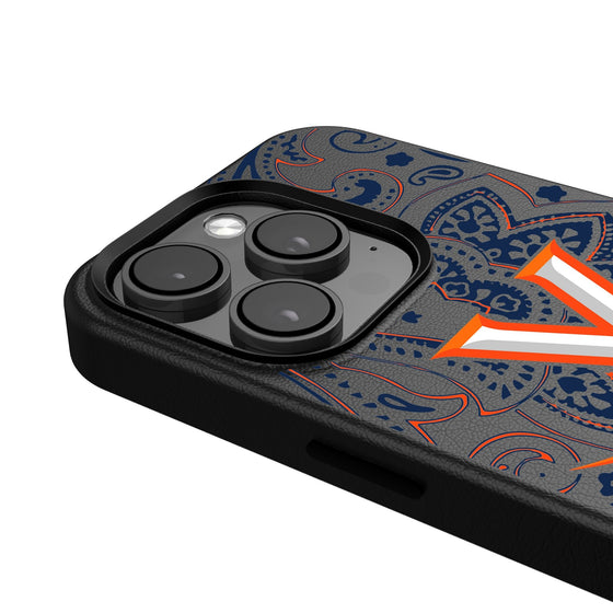 Virginia Cavaliers Paisley Magnetic Phone Case-4