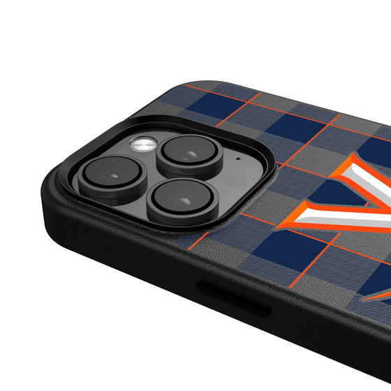 Virginia Cavaliers Plaid Magnetic Phone Case-4