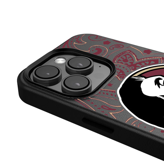 Florida State Seminoles Paisley Magnetic Phone Case-4