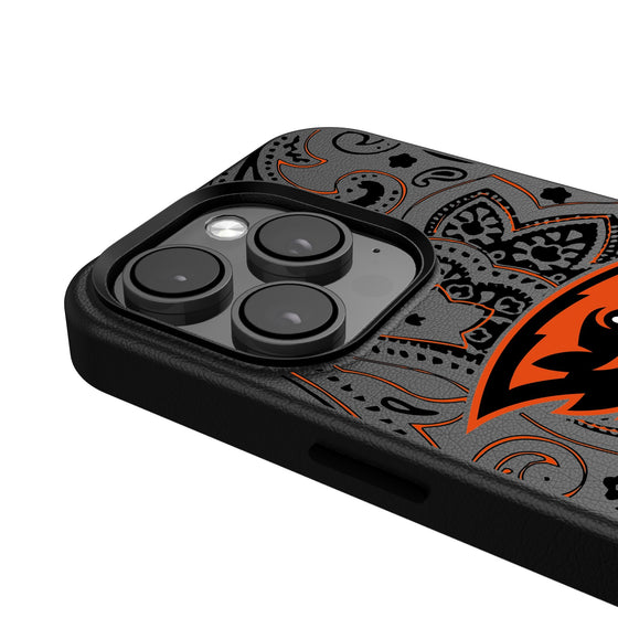 Oregon State Beavers Paisley Magnetic Phone Case-4