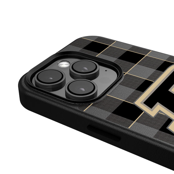 Purdue Boilermakers Plaid Magnetic Phone Case-4