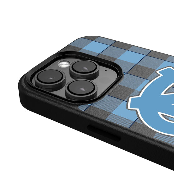 North Carolina Tar Heels Plaid Magnetic Phone Case-4