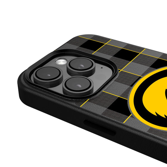 Iowa Hawkeyes Plaid Magnetic Phone Case-4