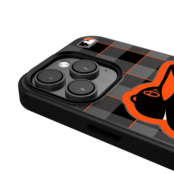 Baltimore Orioles Plaid Magnetic Phone Case-4