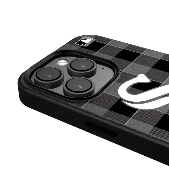 Chicago White Sox Plaid Magnetic Phone Case-4