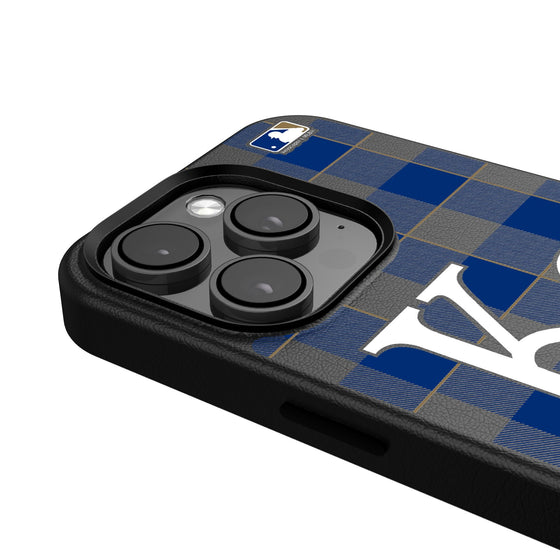 Kansas City Royals Plaid Magnetic Phone Case-4