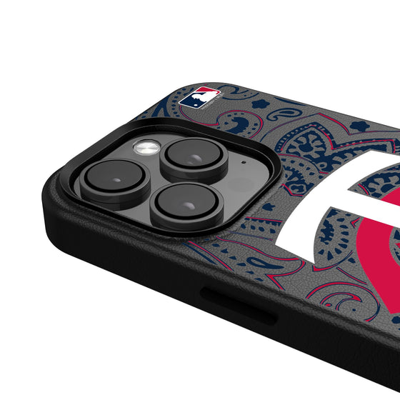 Minnesota Twins Paisley Magnetic Phone Case-4